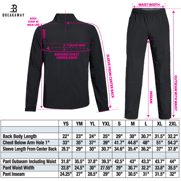 Youth Breakaway Lightweight Warm Up Pants (Carolina Premier Hockey)