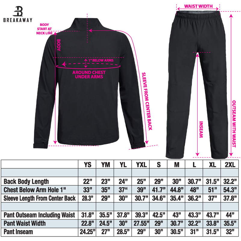 Youth Breakaway Lightweight Warm Up Pants (Carolina Premier Hockey)