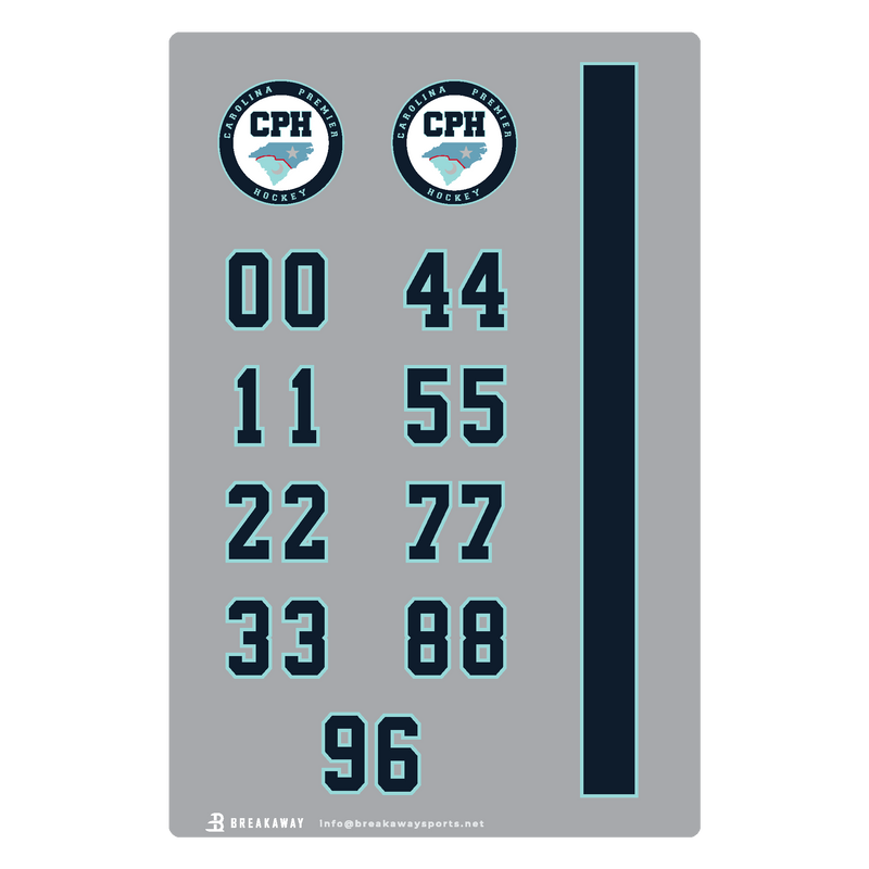 Carolina Premier Hockey Helmet Stickers