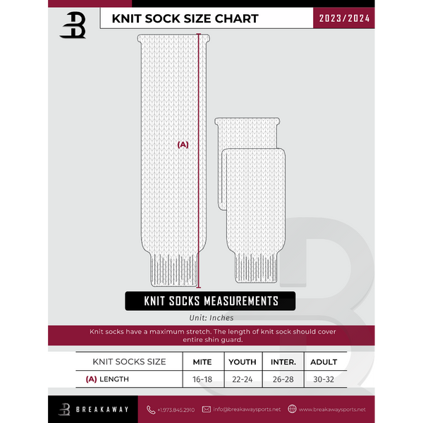 Carolina Premier Hockey Knit Practice Socks