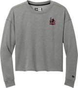 NJ Valkyries New Era Ladies Tri-Blend Fleece Crop Crew