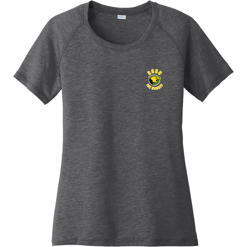 Chester County Ladies PosiCharge Tri-Blend Wicking Scoop Neck Raglan Tee