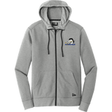 Mid-State Mustangs New Era Tri-Blend Fleece Full-Zip Hoodie