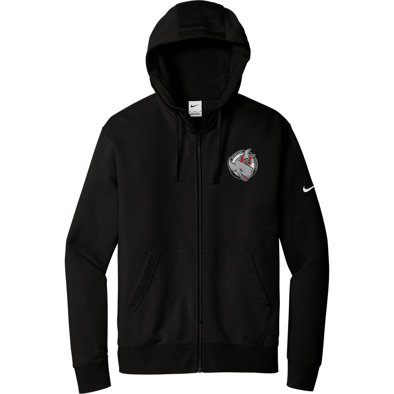 CT Whalers Tier 2 Nike Club Fleece Sleeve Swoosh Full-Zip Hoodie