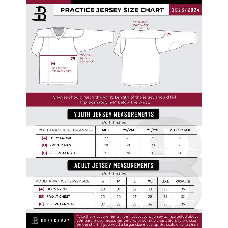 Carolina Premier Hockey Youth Goalie Practice Jersey