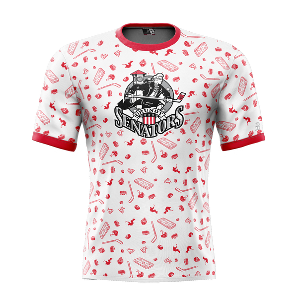 Grundy Senators Adult Sublimated Pattern Tee