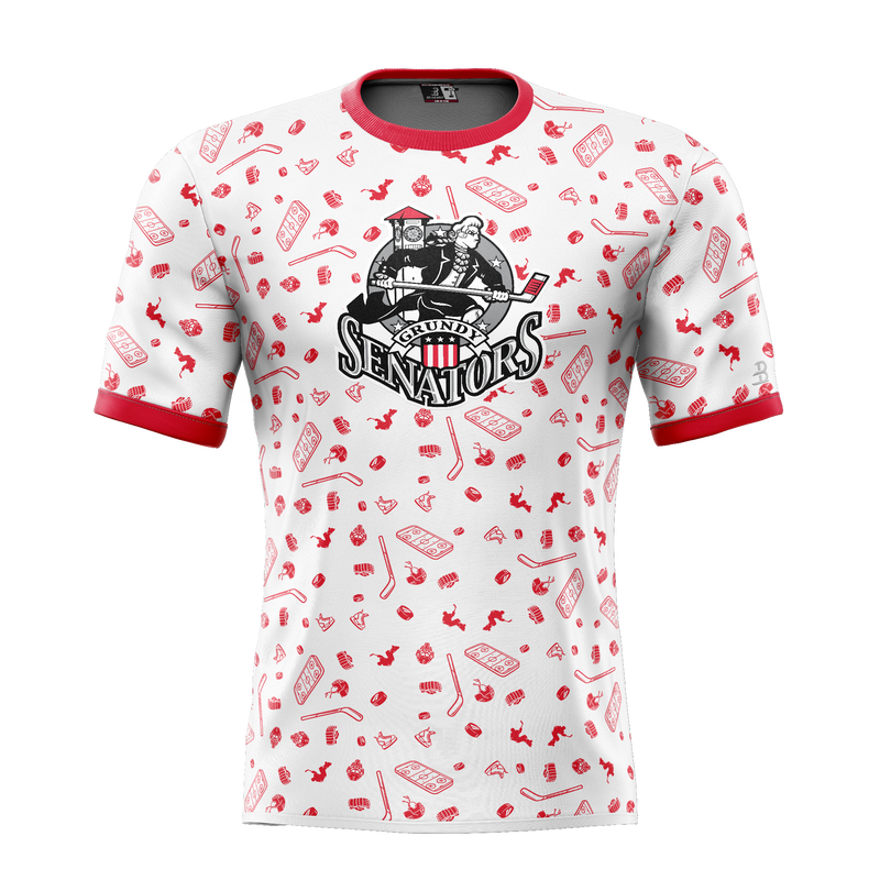 Grundy Senators Adult Sublimated Pattern Tee