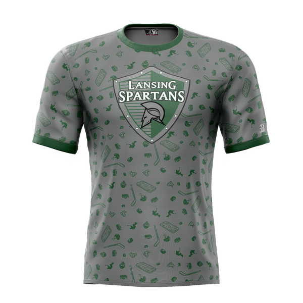 Lansing Spartans Youth Sublimated Pattern Tee
