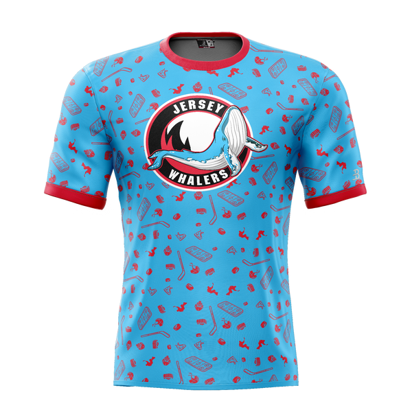 Jersey Shore Whalers Adult Sublimated Pattern Tee