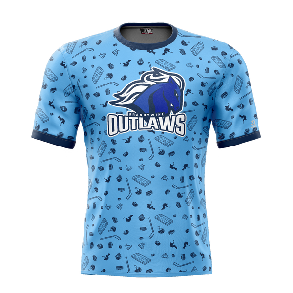 Brandywine Outlaws Adult Sublimated Pattern Tee