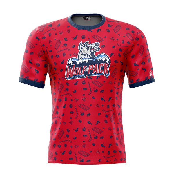 CT Wolfpack South Youth Sublimated Pattern Tee