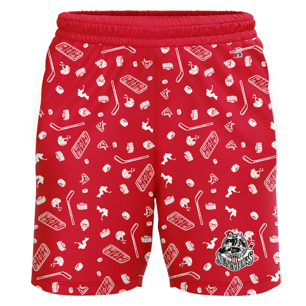 Grundy Senators Youth Sublimated Pattern Shorts