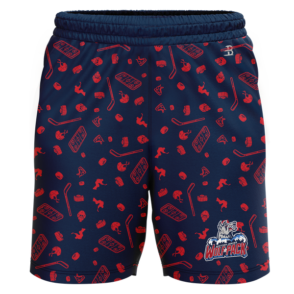Hartford Jr. Wolfpack Adult Sublimated Pattern Shorts
