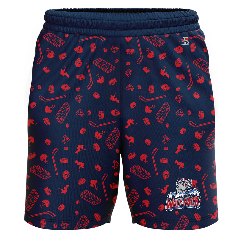 Hartford Jr. Wolfpack Adult Sublimated Pattern Shorts
