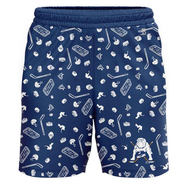 Chicago Bulldogs Adult Sublimated Pattern Shorts