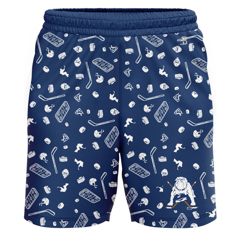 Chicago Bulldogs Adult Sublimated Pattern Shorts