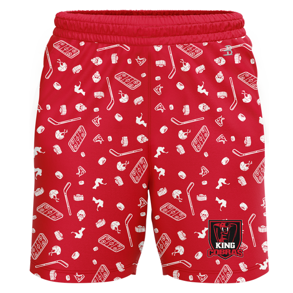 King Cobras Youth Sublimated Pattern Shorts