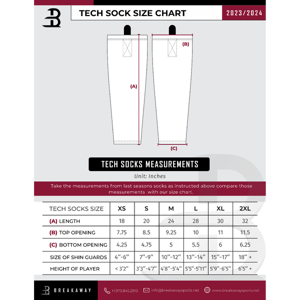 Carolina Premier Hockey Sublimated Tech Socks