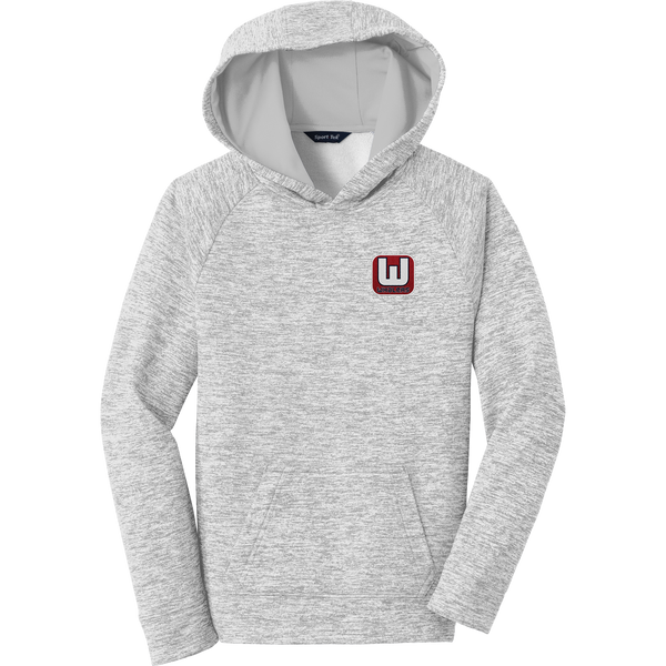 CT Whalers Tier 1 Youth PosiCharge Electric Heather Fleece Hooded Pullover