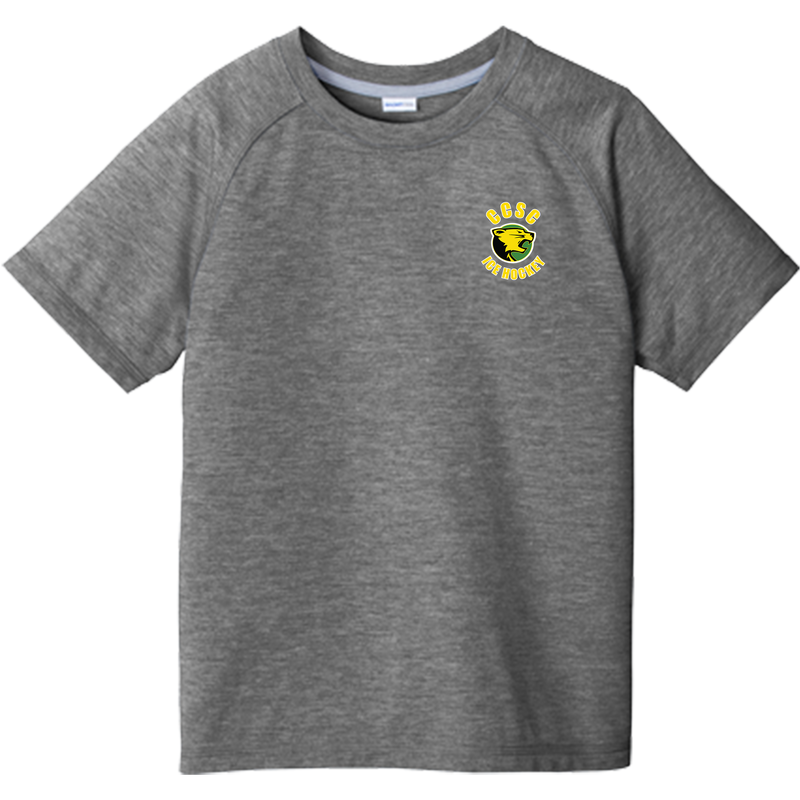 Chester County Youth PosiCharge  Tri-Blend Wicking Raglan Tee